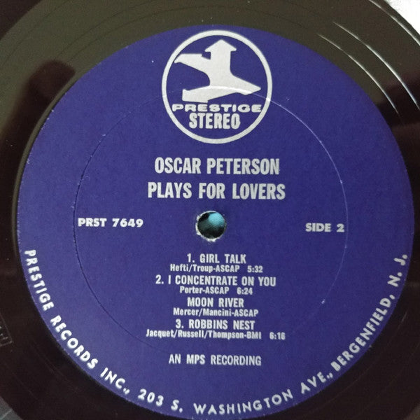 Oscar Peterson : Oscar Peterson Plays For Lovers (LP, Album)