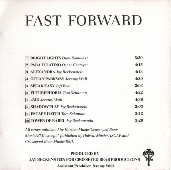 Spyro Gyra Featuring Jay Beckenstein : Fast Forward (CD, Album)