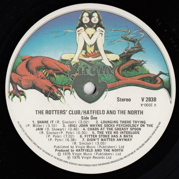 Hatfield And The North : The Rotters' Club (LP, Album)