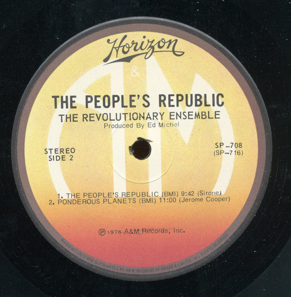 The Revolutionary Ensemble : The People's Republic (LP, Album, Uni)