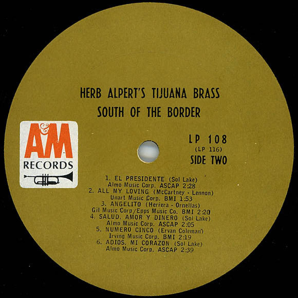 Herb Alpert & The Tijuana Brass : South Of The Border (LP, Album, Mono)