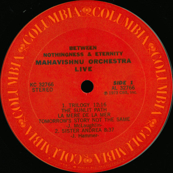 Mahavishnu Orchestra : Between Nothingness & Eternity (LP, Album)