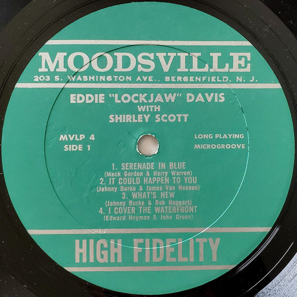 Eddie "Lockjaw" Davis With Shirley Scott : Moodsville Volume 4 (LP, Album, Mono)