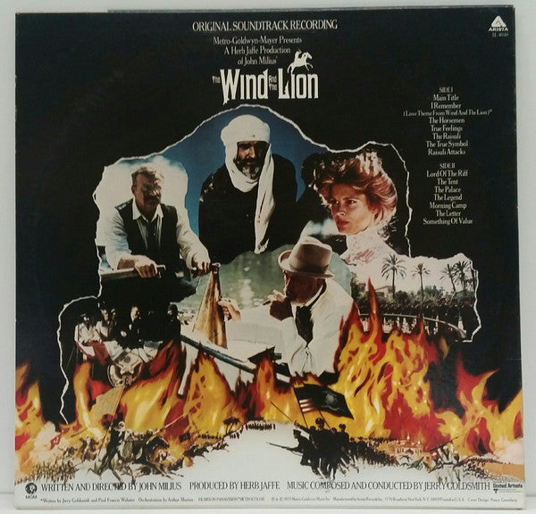 Jerry Goldsmith : The Wind And The Lion (Original Motion Picture Soundtrack) (LP, Album)