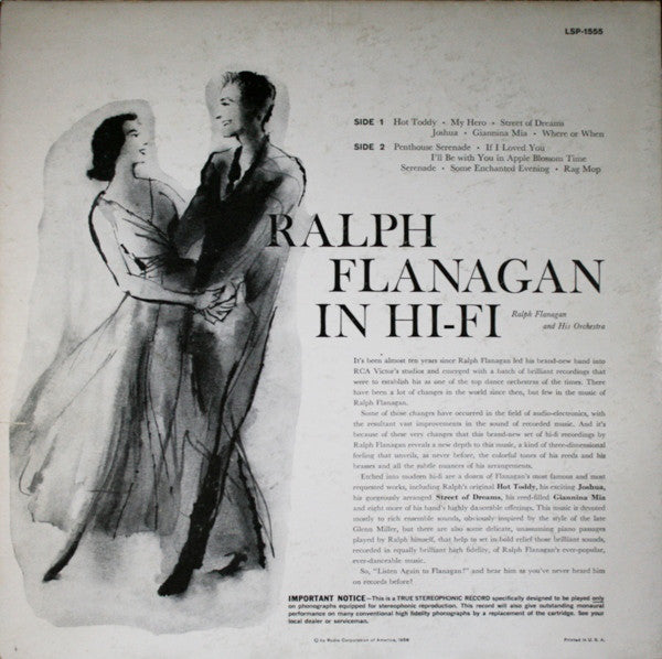 Ralph Flanagan And His Orchestra : Ralph Flanagan In Hi-Fi (LP, Album)