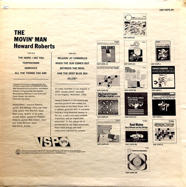 Howard Roberts : The Movin' Man (LP, Album, Rep)