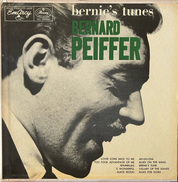 Bernard Peiffer : Bernie's Tunes (LP, Album, Mono)