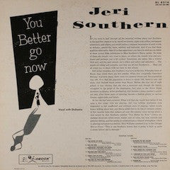 Jeri Southern : You Better Go Now (LP, Album, Mono)