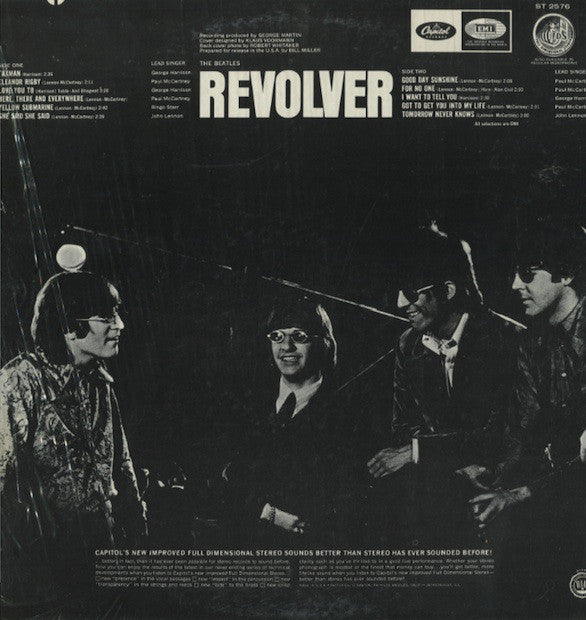 Vinyl The Beatles - Revolver Lp 1976 Reissue 'SW-2576' order NM/VG+ Orange Capitol Label, Good Day Sunshine, Taxman, John Lennon - Free Shipping