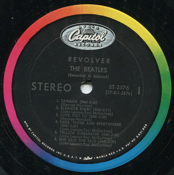 The Beatles - Revolver LP Vinyl Record Rainbow popular Capitol Label