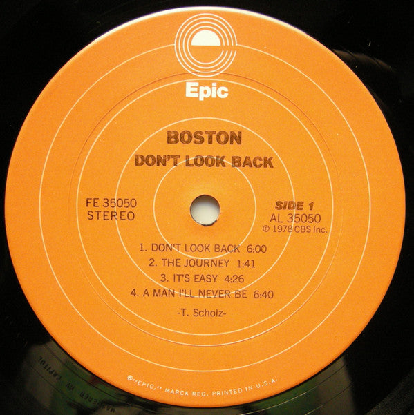 Boston top - Don't Look Back (Sealed, Vintage 1978 release)