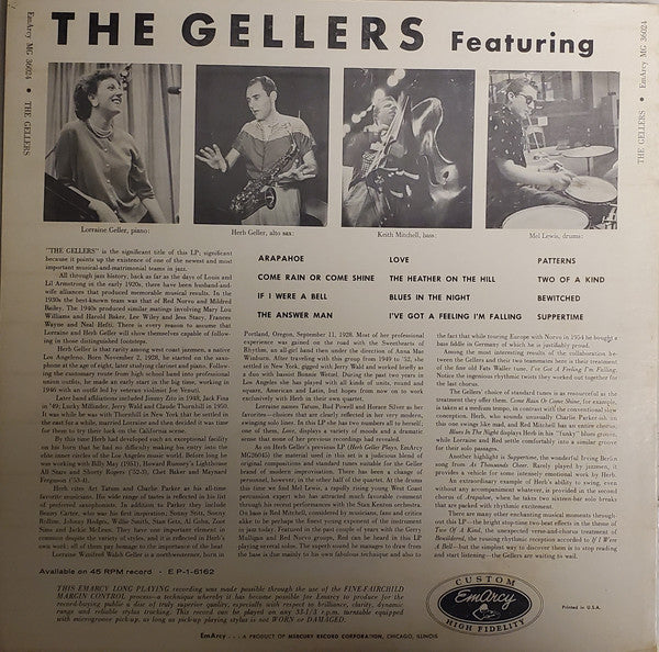 The Gellers : The Gellers (LP, Album, Mono, RP)