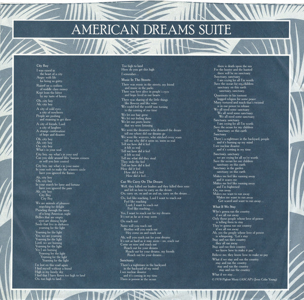 Jesse Colin Young : American Dreams (LP, Album, SP )