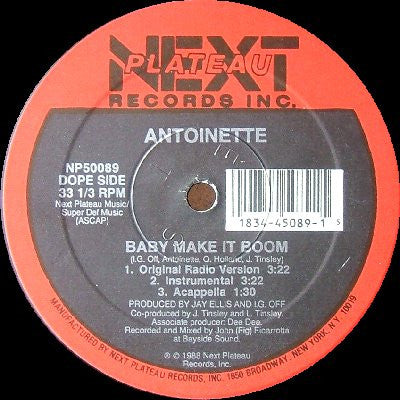 Antoinette : Baby Make It Boom (12")