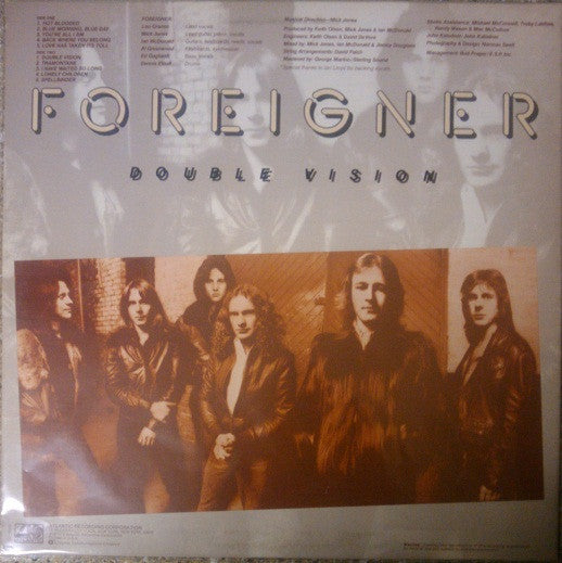 Foreigner : Double Vision (LP, Album, Spe)