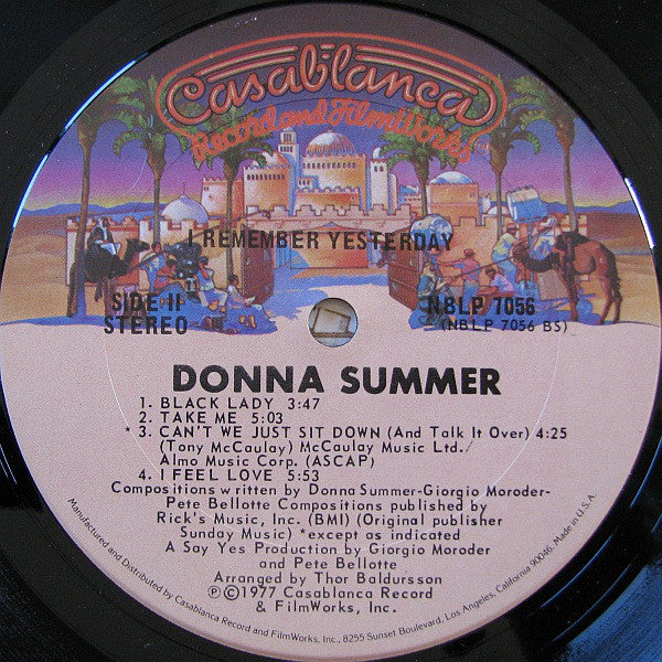 Donna Summer : I Remember Yesterday (LP, Album, Pit)