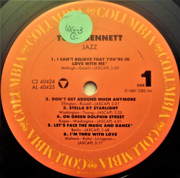 Tony Bennett : Jazz (2xLP, Album, Comp, Gat)
