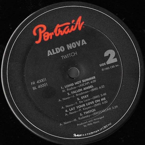 Aldo Nova : Twitch (LP, Album, Car)