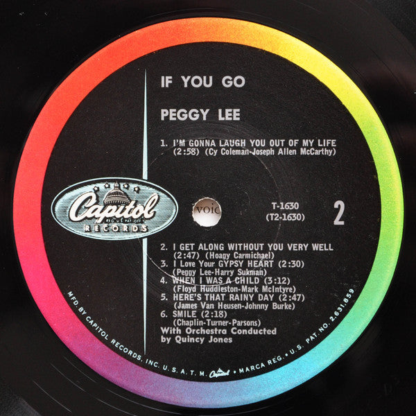 Peggy Lee : If You Go (LP, Album, Mono)