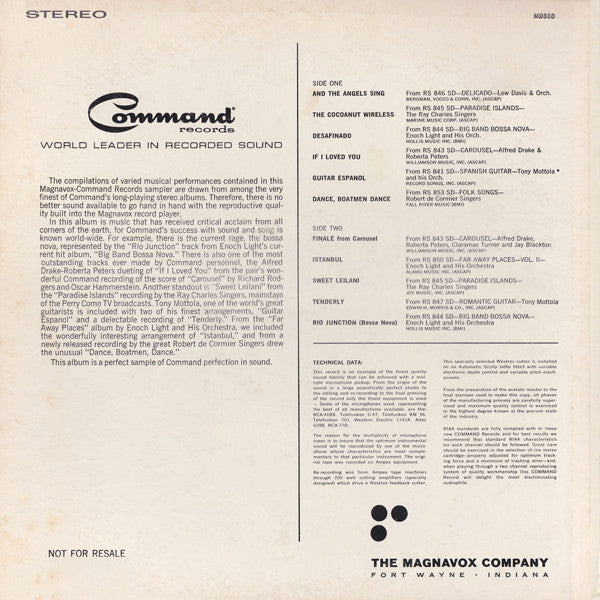 Various : Magnavox Presents Command Records (LP, Comp)