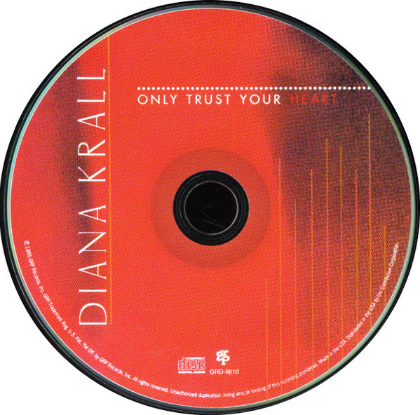 Diana Krall : Only Trust Your Heart (CD, Album)