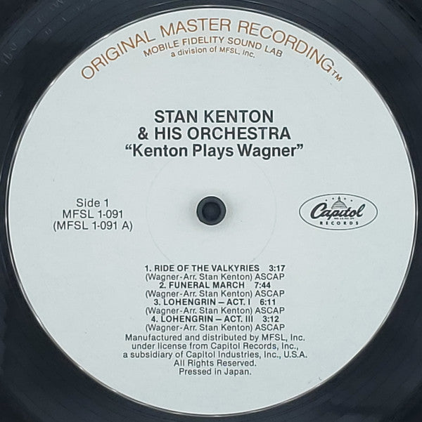 Stan Kenton, Richard Wagner : Kenton Wagner (LP, Album, RE, RM)