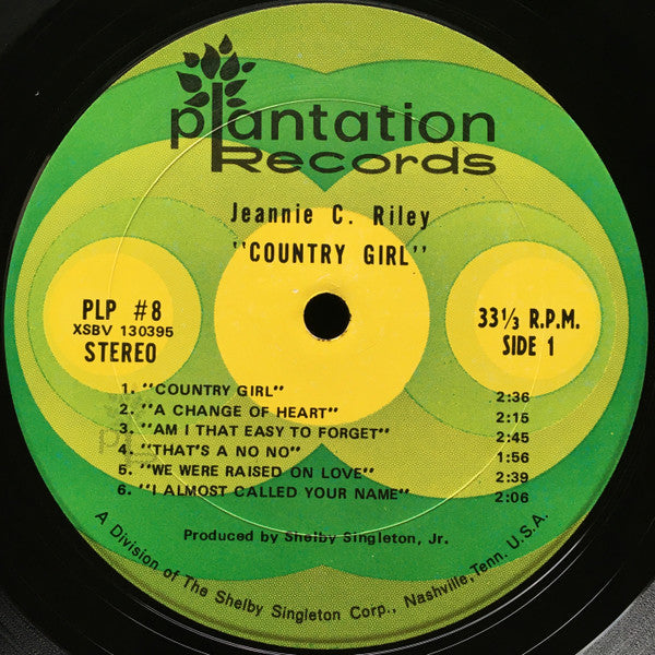 Jeannie C. Riley : Country Girl (LP, Album)