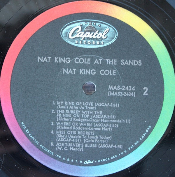 Nat King Cole : At The Sands (LP, Album, Mono, Gat)