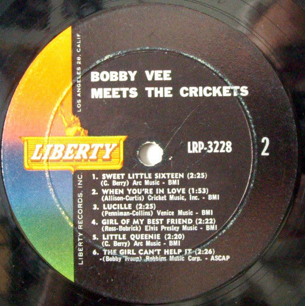 Bobby Vee and The Crickets (2) : Bobby Vee Meets The Crickets (LP, Mono)