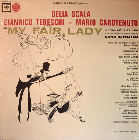 Delia Scala, Gianrico Tedeschi, Mario Carotenuto : My Fair Lady Original Italian Cast Sung In Italian (LP, Album, Mono)