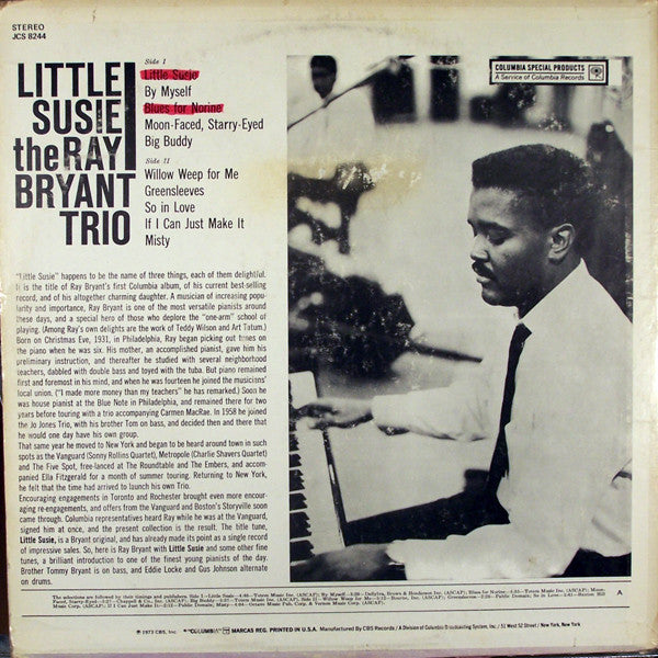 Ray Bryant Trio : Little Susie (LP, Album, RE)