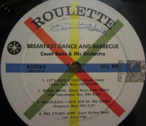 Count Basie Orchestra Featuring Joe Williams : Breakfast Dance And Barbecue (LP, Album, Mono)