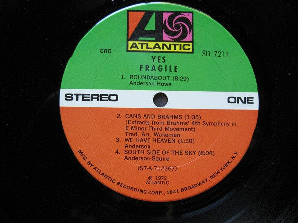 Yes : Fragile (LP, Album, Club, Gat)