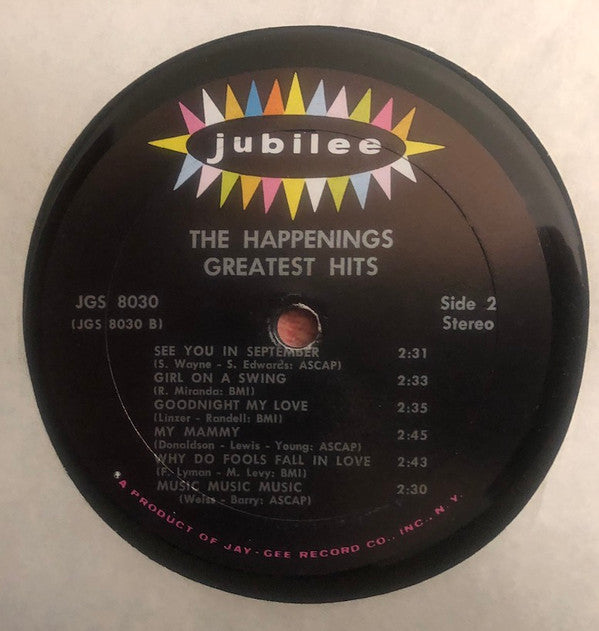 The Happenings : "Greatest Hits" (LP, Comp, RE)