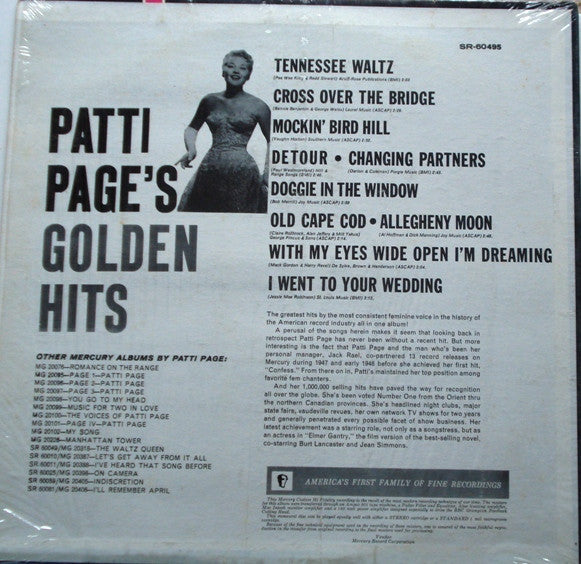 Patti Page : Golden Hits (LP, Comp, RE)