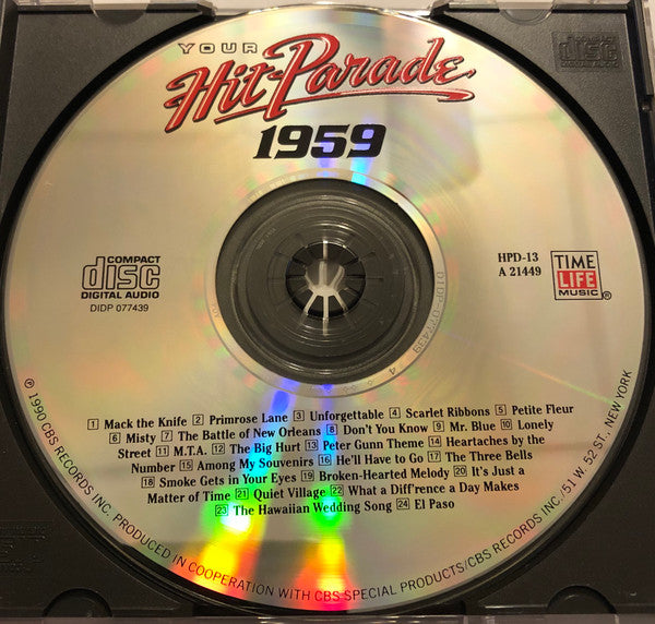 Various : Your Hit Parade 1959 (CD, Comp, RM)