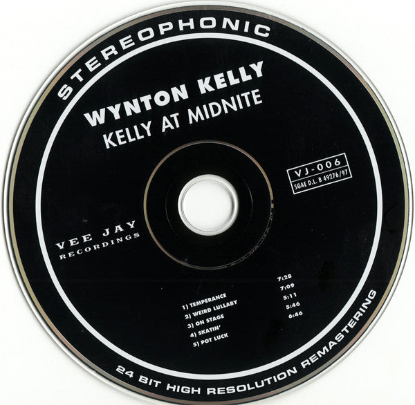 Wynton Kelly : Kelly At Midnite (CD, Album, RE, RM)