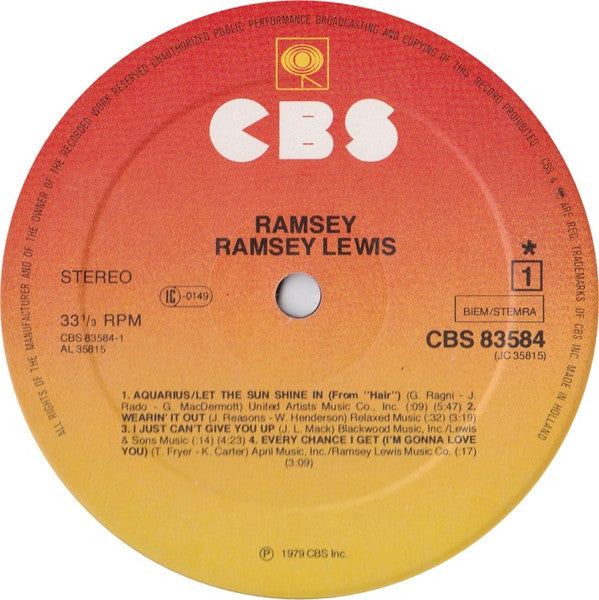 Ramsey Lewis : Ramsey (LP, Album)