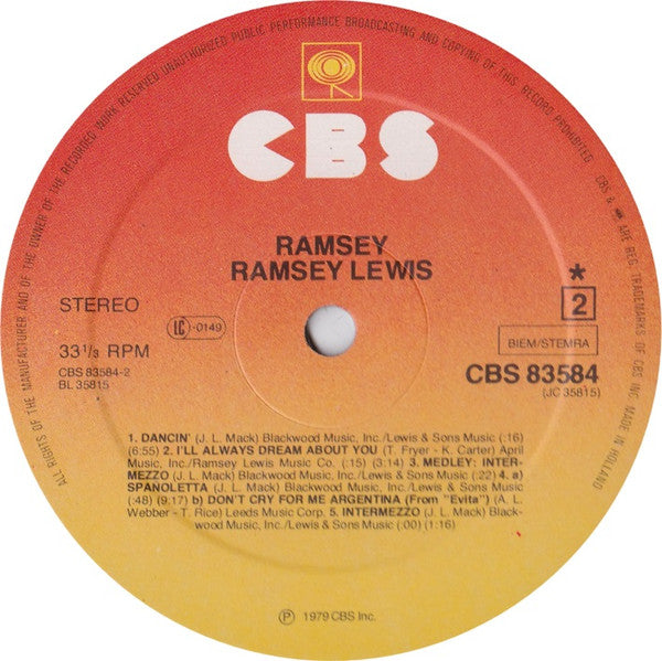 Ramsey Lewis : Ramsey (LP, Album)