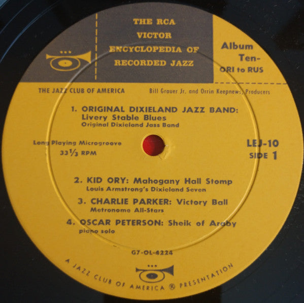 Various : The RCA Victor Encyclopedia Of Recorded Jazz: Album 10 - Ori To Rus (10", Comp)