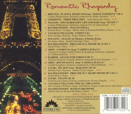 Various : Romantic Rhapsody (CD, Comp)