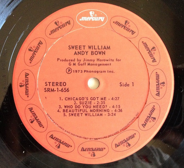 Andy Bown : Sweet William (LP, Album)