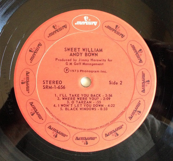 Andy Bown : Sweet William (LP, Album)