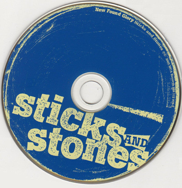 New Found Glory - Sticks and Stones Vinyl Clear offers Blue with Red Splatter /1000