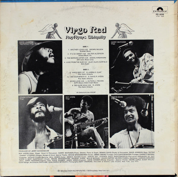 Roy Ayers Ubiquity : Virgo Red (LP, Album, M/Print, All)