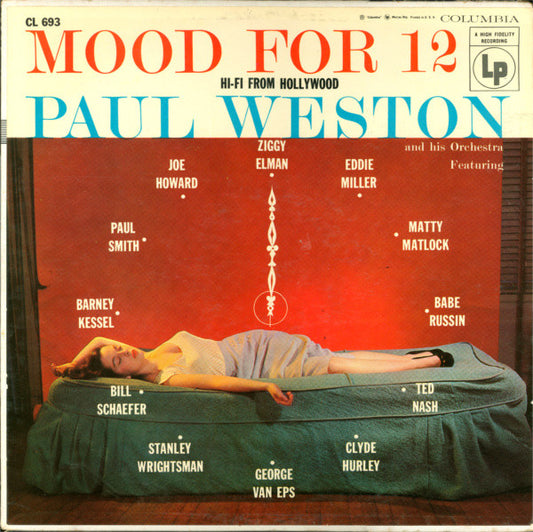 Paul Weston And His Orchestra : Mood For 12 (LP, Album)