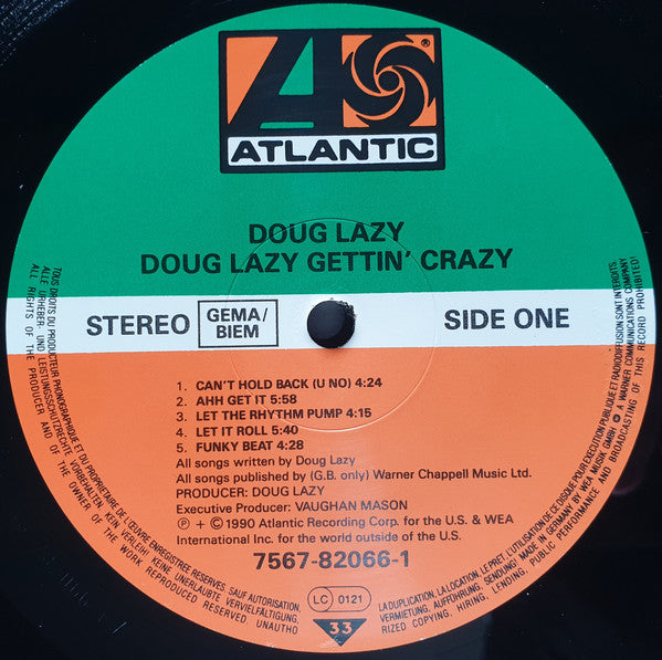 Doug Lazy : Doug Lazy Gettin' Crazy (LP, Album)