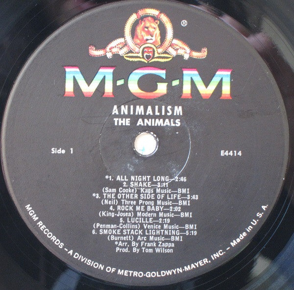 The Animals : Animalism (LP, Album, Mono, MGM)