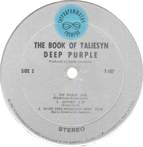 Buy Deep Purple : The Book Of Taliesyn (LP, Album, Mon) Online for a great  price – The Turntable Store