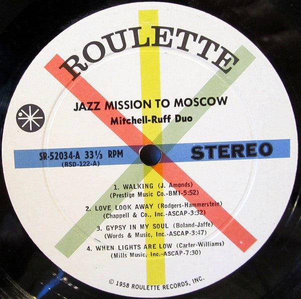 The Mitchell-Ruff Duo : Jazz Mission To Moscow (LP, Album)